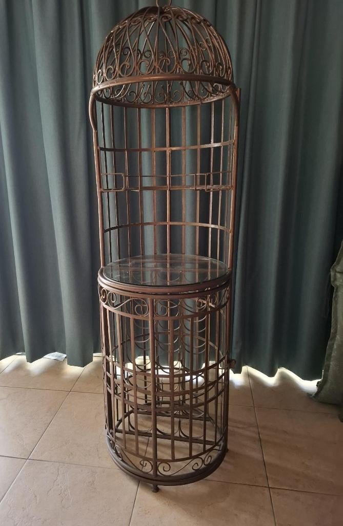 wijnrek, Huis en Inrichting, Woonaccessoires | Wijnrekken, Ophalen, Metaal, Minder dan 50 cm, 5 tot 15 flessen