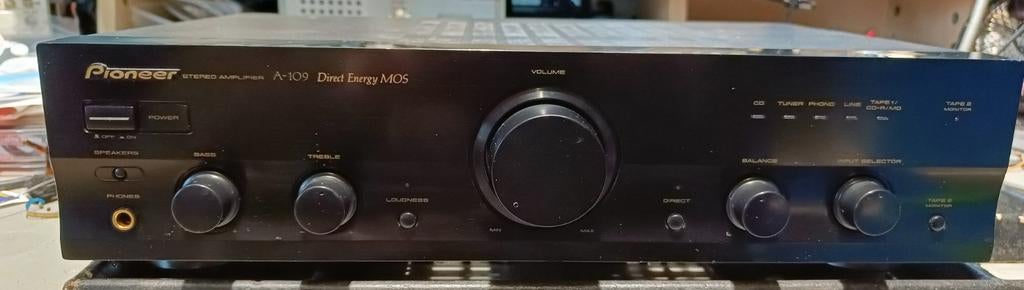 Pioneer A-109 Stereo Versterker - Direct Energy MOS, Audio, Tv en Foto, Versterkers en Receivers, Gebruikt, Ophalen of Verzenden