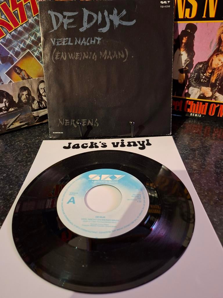 De Dijk - Veel Nacht (En Weinig Maan) / Nergens Single 1985, Cd's en Dvd's, Vinyl | Nederlandstalig, Ophalen of Verzenden, Gebruikt