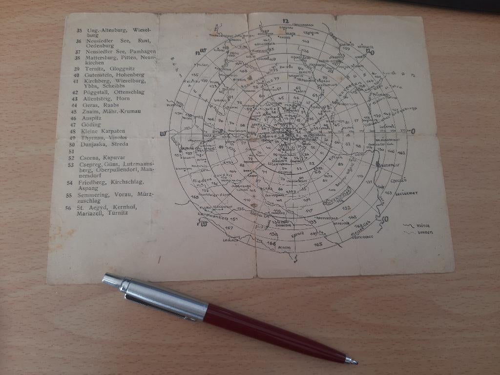 Luftwarnungskarte östereich (Nsdap WW2), Verzamelen, Militaria | Tweede Wereldoorlog, Verzenden, Landmacht, Duitsland, Boek of Tijdschrift