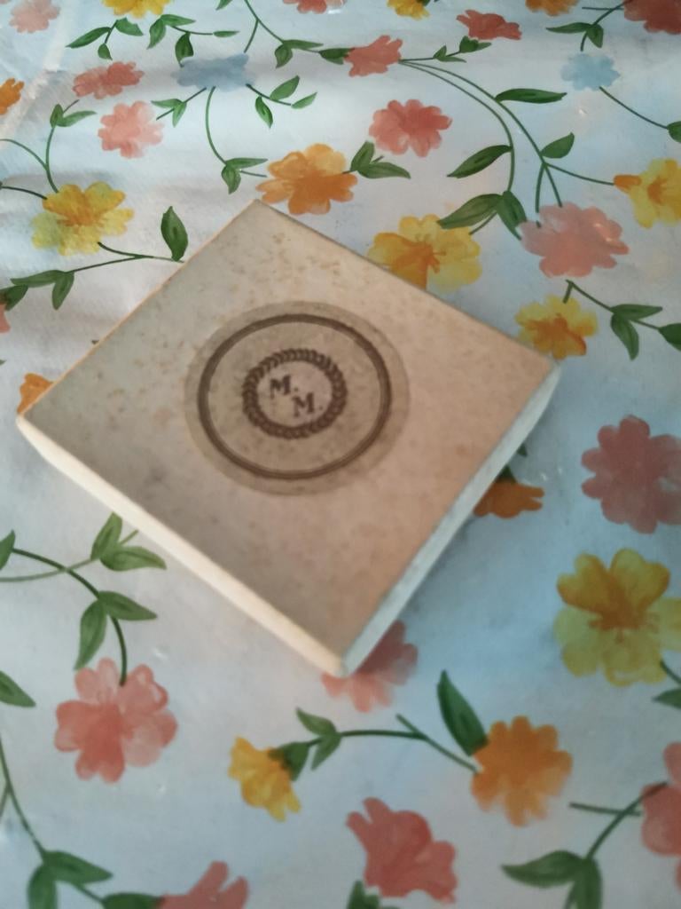 Vintage poederdoosje met 6 flesjes, Ophalen of Verzenden