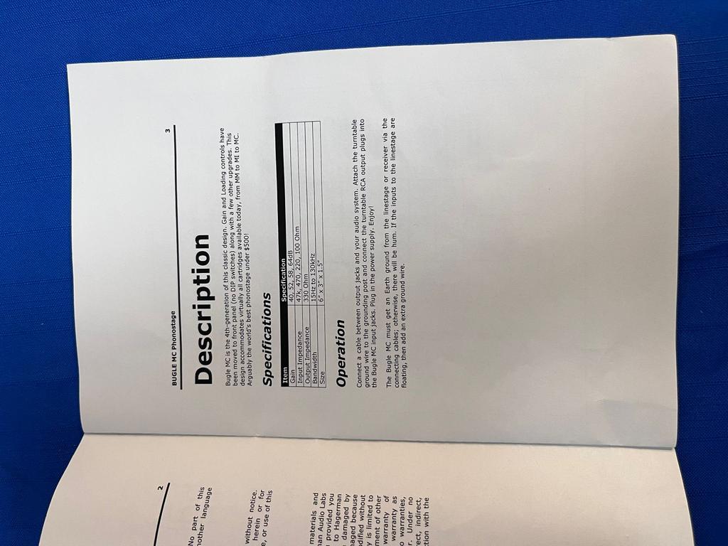 Bugle MC Phonostage - MM/MC Phono Trap met instelbare gain/l, Overige merken, Gebruikt, ., Ophalen of Verzenden