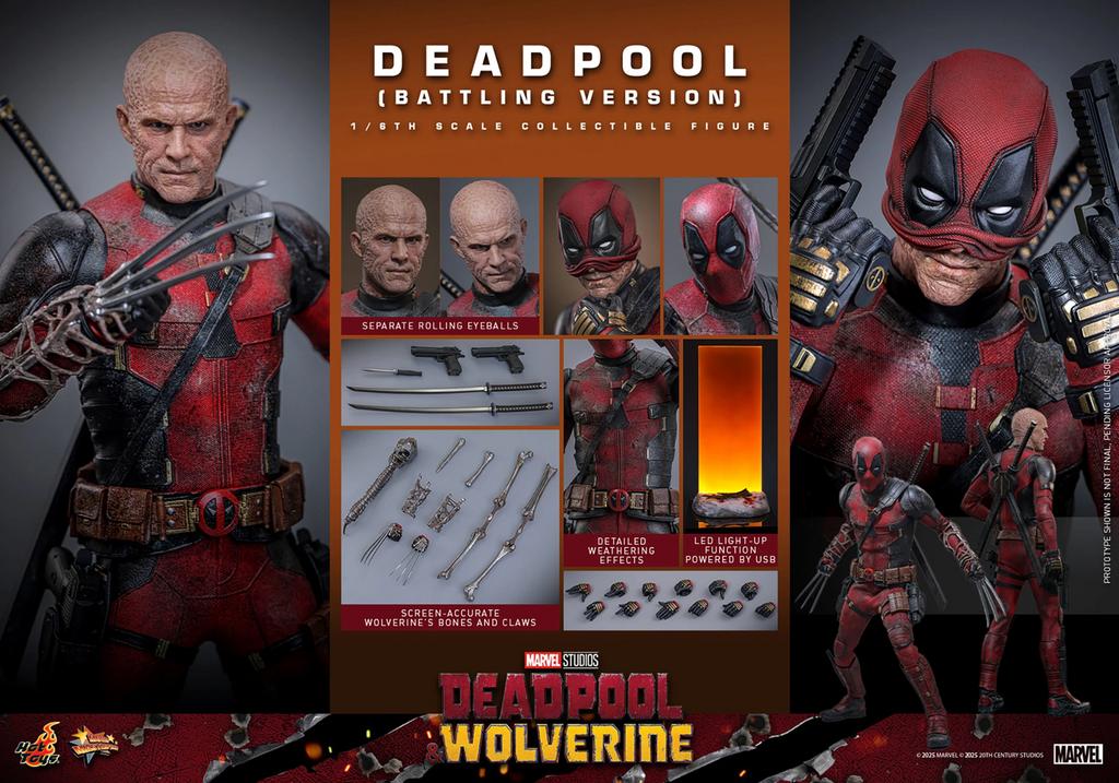 Hot Toys 1/6 MMS782 Deadpool BV Deadpool and Wolverine, Ophalen of Verzenden, Nieuw, Film, Actiefiguur of Pop