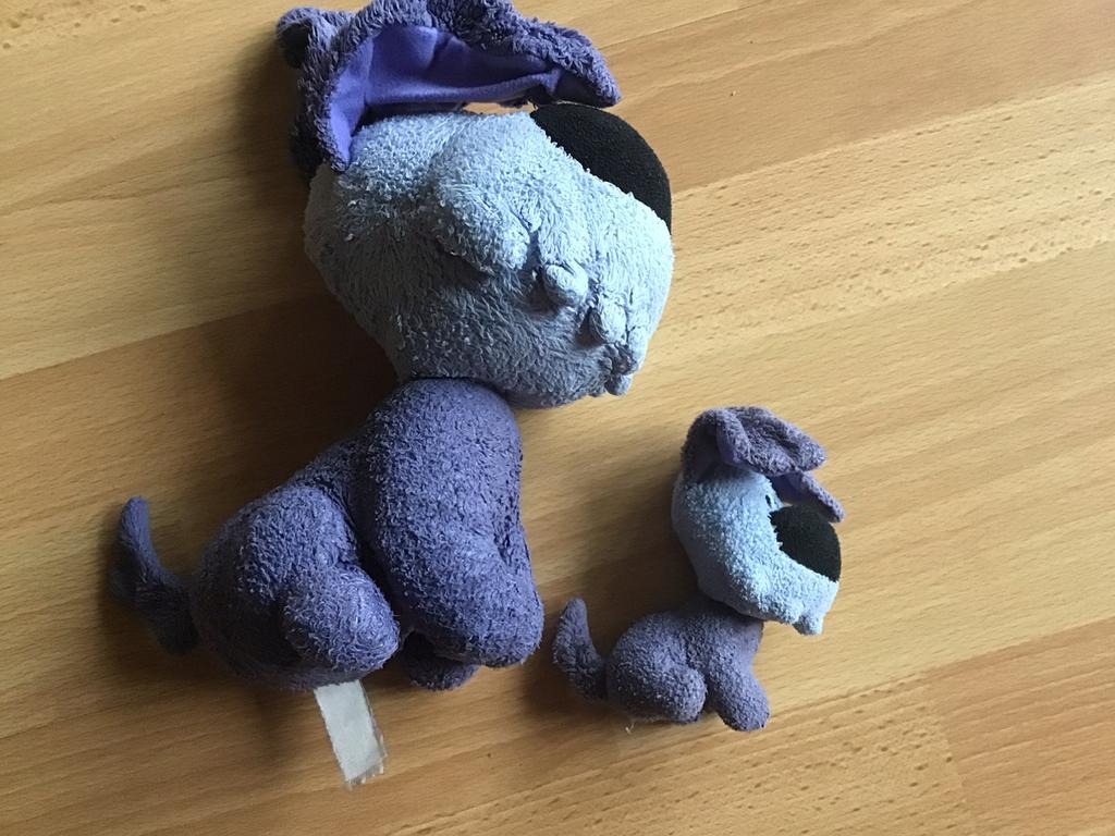 2 Woezel knuffels 20 cm en 9 cm groot, Overige merken, Overige karakters, Zo goed als nieuw, Klein (minder dan 20 cm)