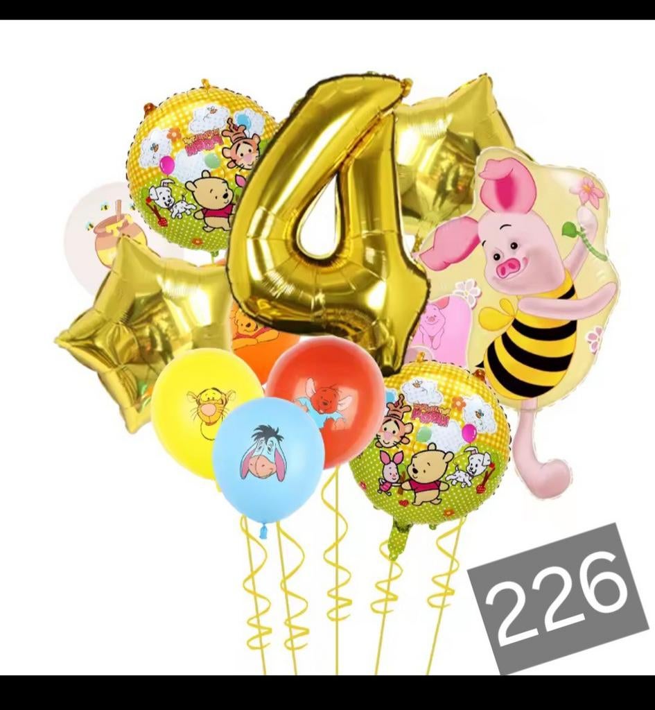 Winnie de Poeh Ballonnen Set - Nieuw, Ophalen of Verzenden, Nieuw, Versiering, Verjaardag