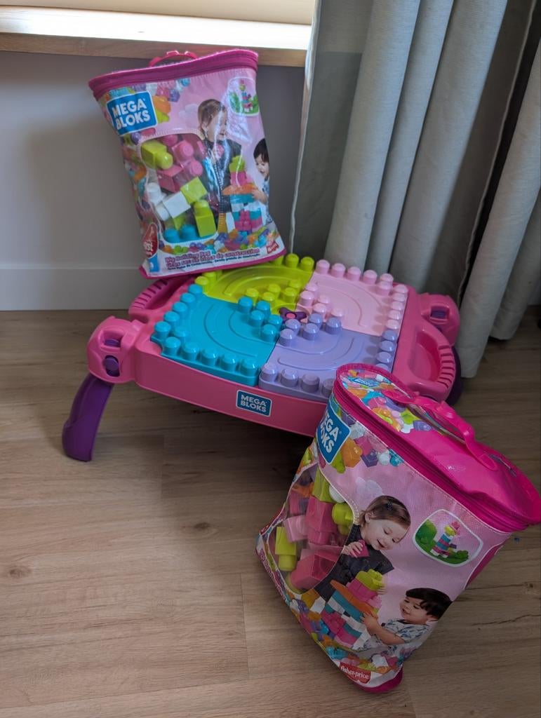 Mega bloks met Mega bloksbank, Ophalen of Verzenden, Barbie