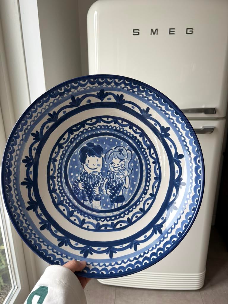 Blond schaal, Ophalen, Schaal, Rond, Nieuw