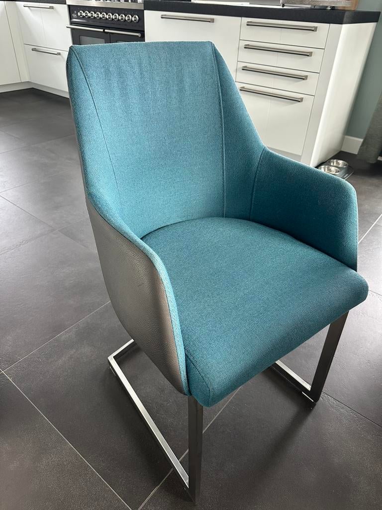 6 XOOON eetkamerstoelen te koop, Ophalen, Zo goed als nieuw, Vijf, Zes of meer stoelen, Stof