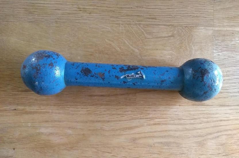 Halter Dumbell 1 KG ijzeren model, Ophalen of Verzenden, Gebruikt, Armen, Dumbbell
