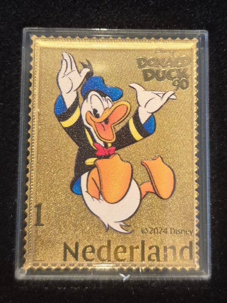 Gouden postzegel Donald Duck, Ophalen of Verzenden