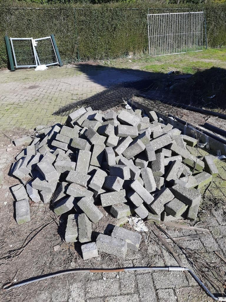 GRATIS +- 6m  klinkers, Tuin en Terras, Grind, Keien en Split, Ophalen, Overige typen