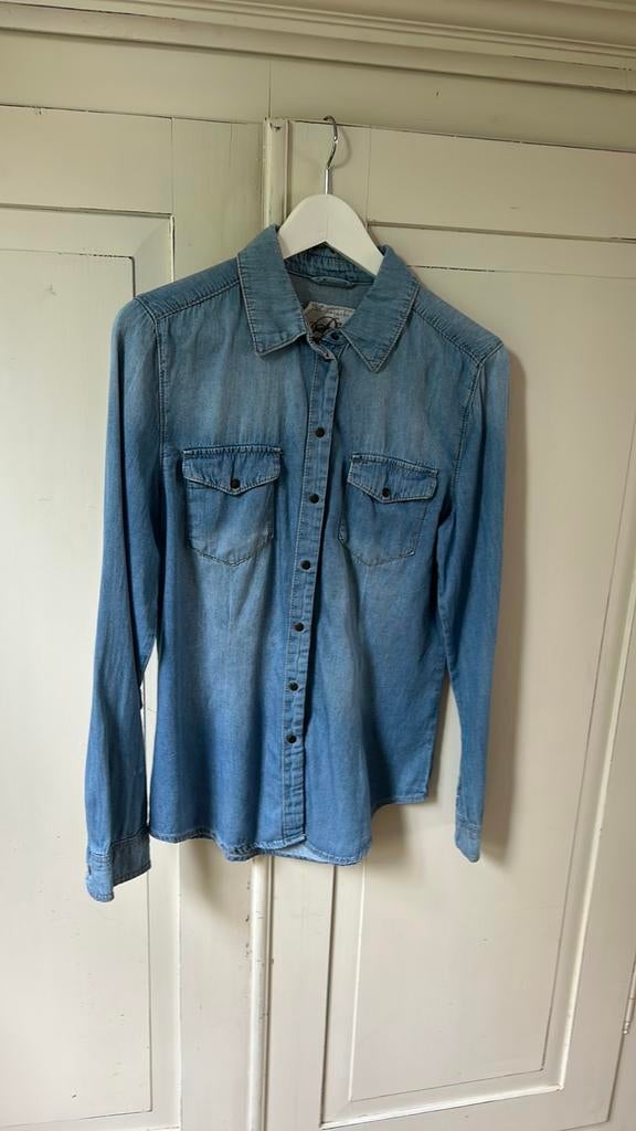 Denim blouse/ spijkerblouse, Ophalen, Zo goed als nieuw, Maat 38/40 (M), Blauw