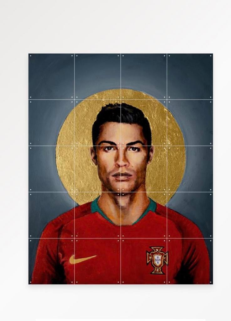 Ixxi  christiano ronaldo schilderij60x80, Verzamelen, Sportartikelen en Voetbal, Ophalen of Verzenden, Zo goed als nieuw, Buitenlandse clubs