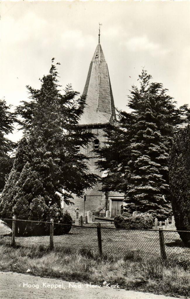 Hoog Keppel, Ned. Herv. Kerk - ongelopen, Verzamelen, Ansichtkaarten | Nederland, Ongelopen, Noord-Brabant, Voor 1920, Ophalen of Verzenden