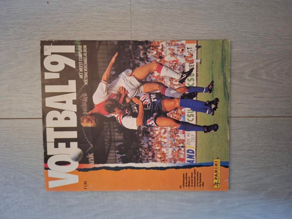 Panini Voetbal 1991 verzamelalbum, Ophalen of Verzenden, Gebruikt, Overige sporten, Boek of Tijdschrift