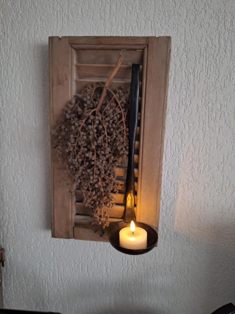 Degelijk massief houten luik 28 x 50 cm, Ophalen of Verzenden, Gebruikt