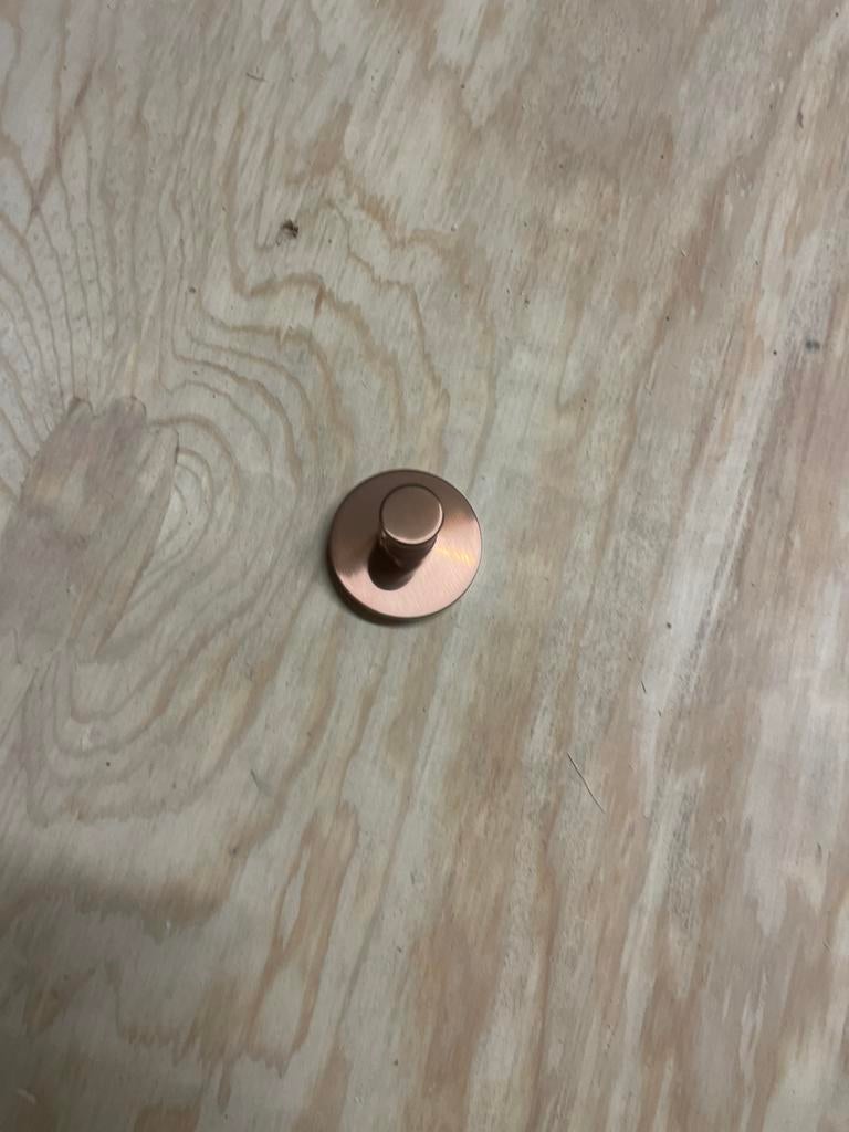 WC haakjes brons - 4 stuks, Ophalen, Nieuw, Bruin, Metaal