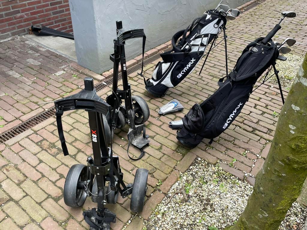 Skymax 2 beginnerssets met draagtas en trolley, Ophalen, Gebruikt, Tas