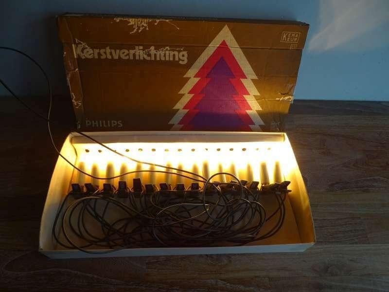 Philips oude kerstverlichting KV15 - 15 kaarslampjes kerst, Ophalen of Verzenden, Zo goed als nieuw