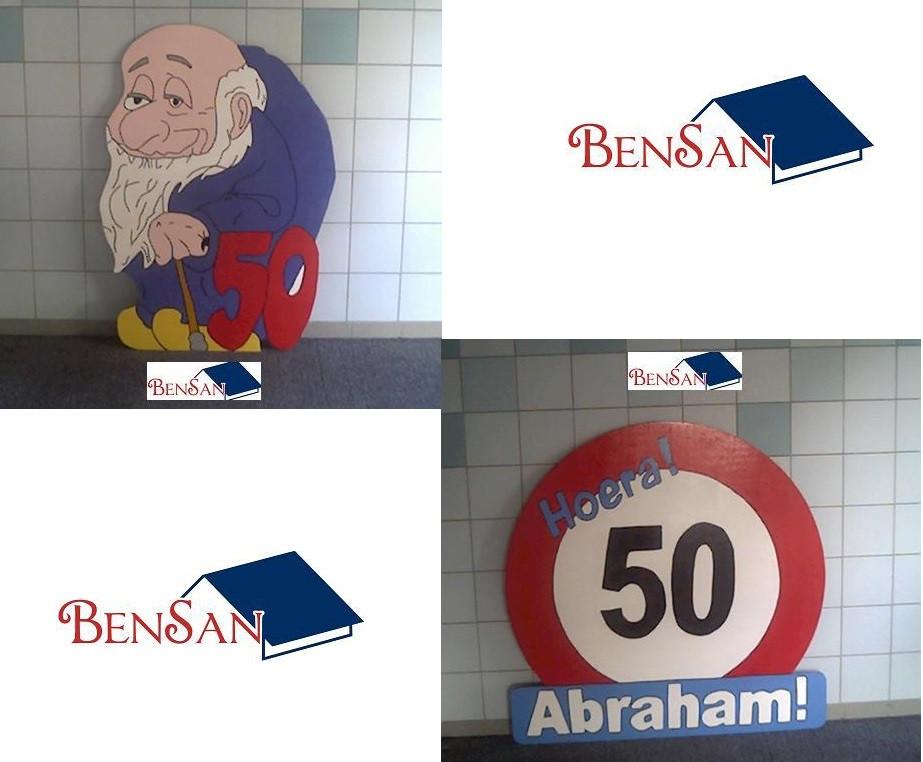 abraham houten borden huren huur blikvanger bensan enter, Ophalen, Zo goed als nieuw, Abraham of Sarah