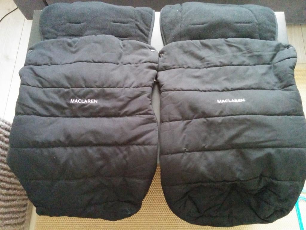 Maclaren Voetenzakken - Zwart (2 stuks), Ophalen, Gebruikt, Kinderwagen, Overige merken