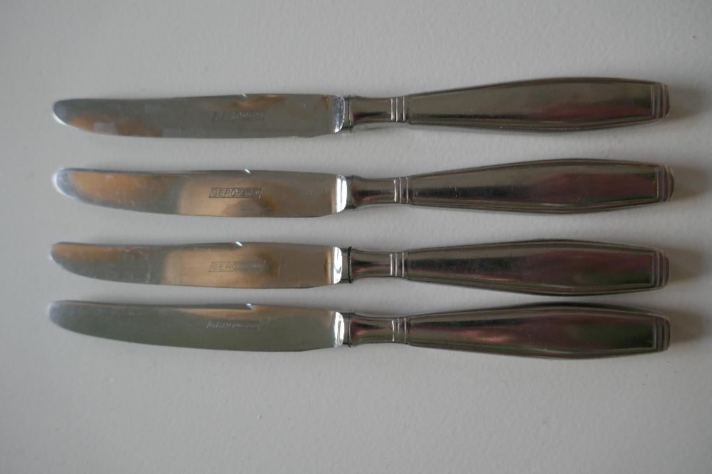 Gero Zilmeta model 562 carre bestek 4 fruitmesjes 17,5 cm, Ophalen of Verzenden