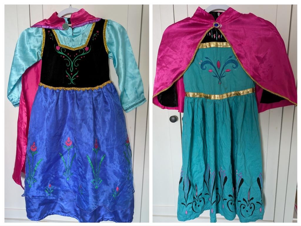 Frozen jurken Elsa en Anna maat 134-140, Kinderen en Baby's, Carnavalskleding en Verkleedspullen, Ophalen of Verzenden, 134 t/m 140