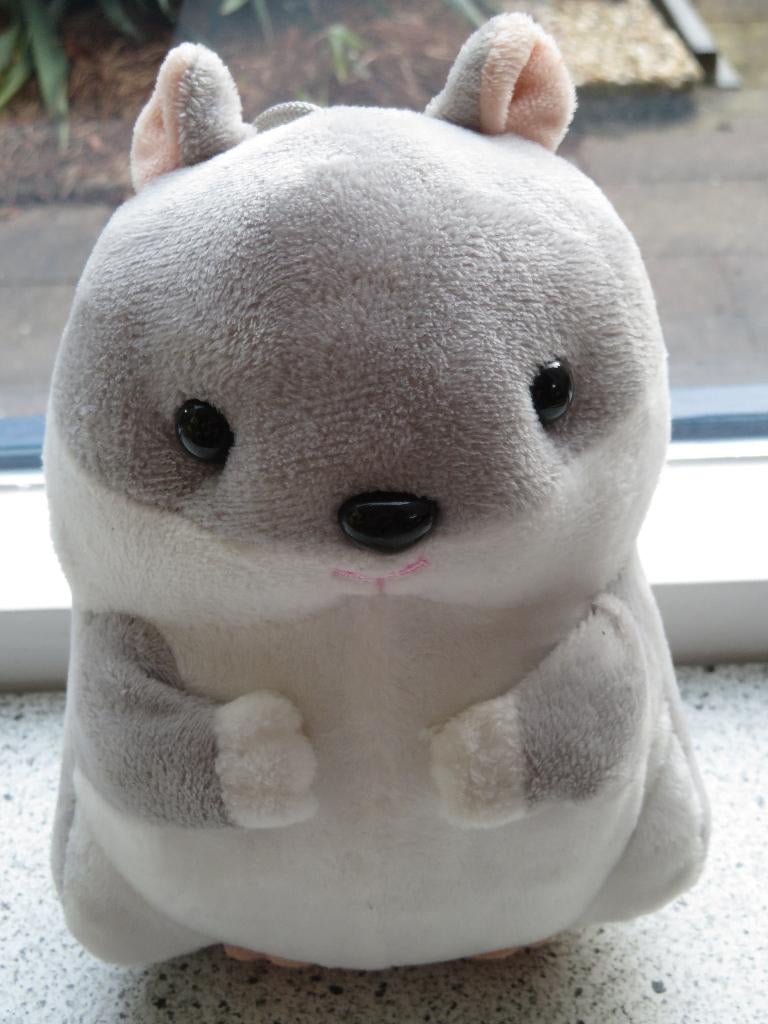 Hamster grijs wit velours merk TOYTRADE Toy Trade, Ophalen of Verzenden, Zo goed als nieuw, Overige typen