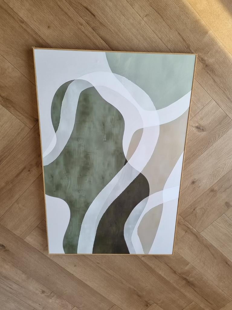 Schilderij 60x90 cm met houten rand, Ophalen