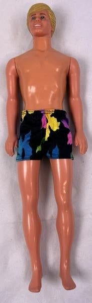 Barbie Tropical Ken Pop 1985 Vintage Blond 1980s 1020, Verzamelen, Poppen, Zo goed als nieuw, Fashion Doll, Verzenden