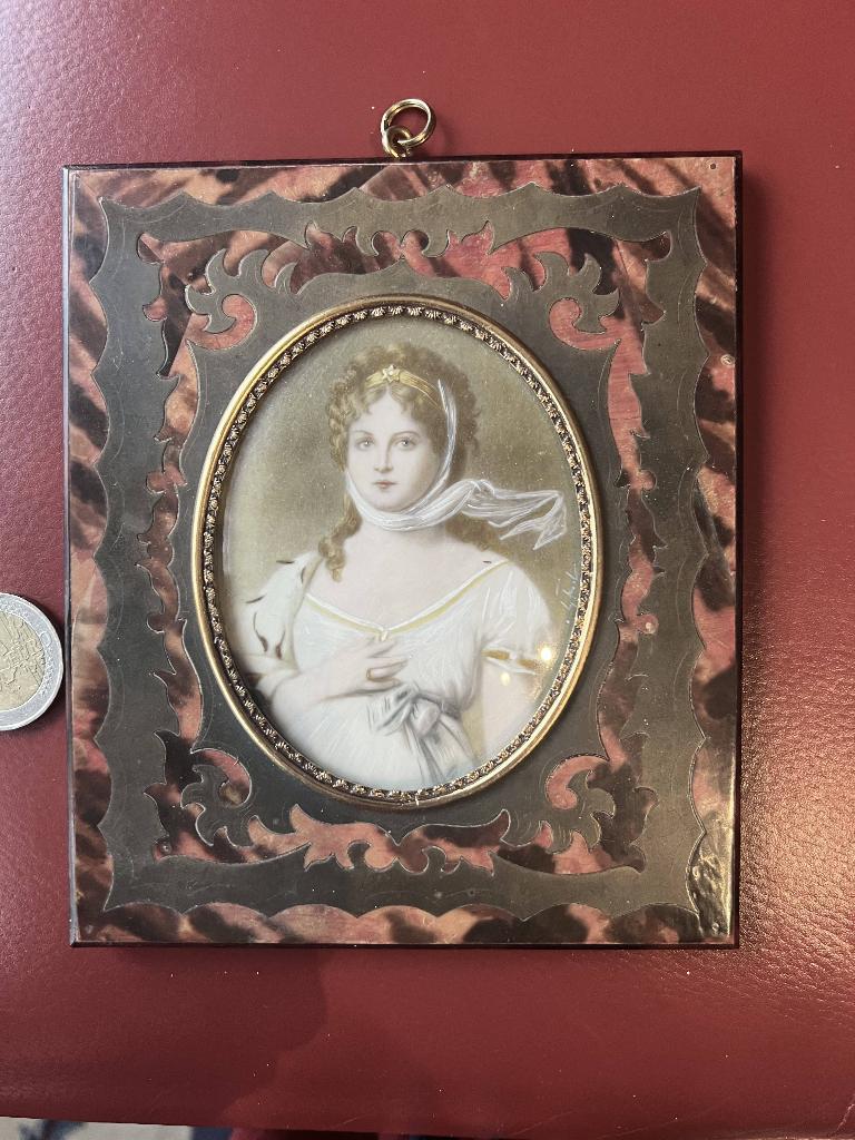 miniatuur portret, Ophalen of Verzenden