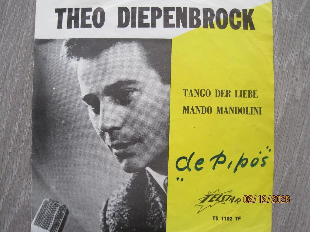 Theo Diepenbrock   -   Tango der liebe, 7 inch, Single, Ophalen of Verzenden, Zo goed als nieuw