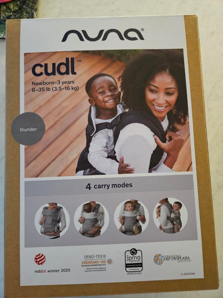 Nuna cudl draagzak, Kinderen en Baby's, Babydragers en Draagdoeken, Overige merken, Buik of Rug, Ophalen of Verzenden, Zo goed als nieuw