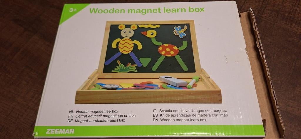 Wooden magnet learn box, Ophalen of Verzenden, Gebruikt