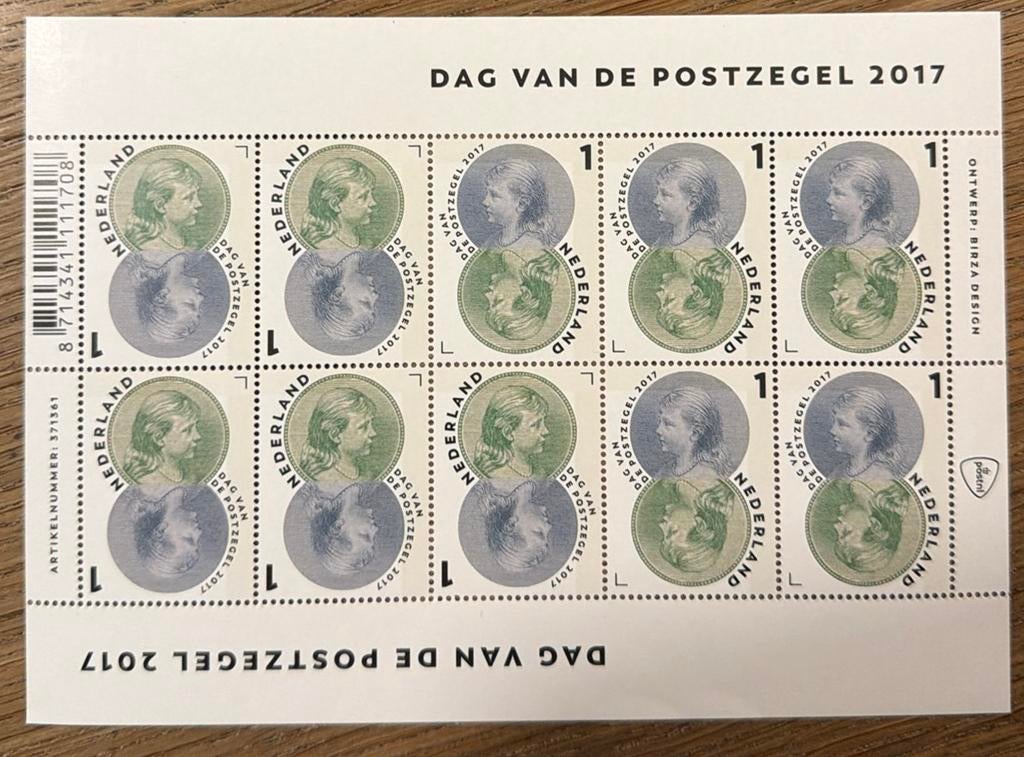 * postzegels pf. Dag van de postzegel. 2017, Ophalen of Verzenden, Na 1940, Postfris