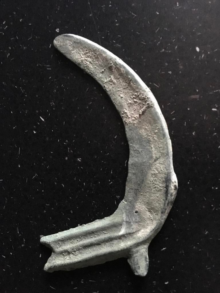 Bronzen sikkel/snoeimes - Bodemvondst, Ophalen of Verzenden