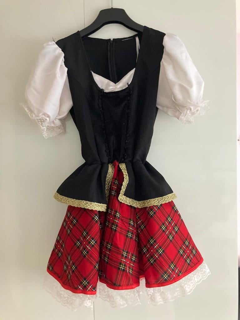 Schots jurkje carnavals jurkje S, Carnaval, Ophalen of Verzenden, Zo goed als nieuw, Kleding