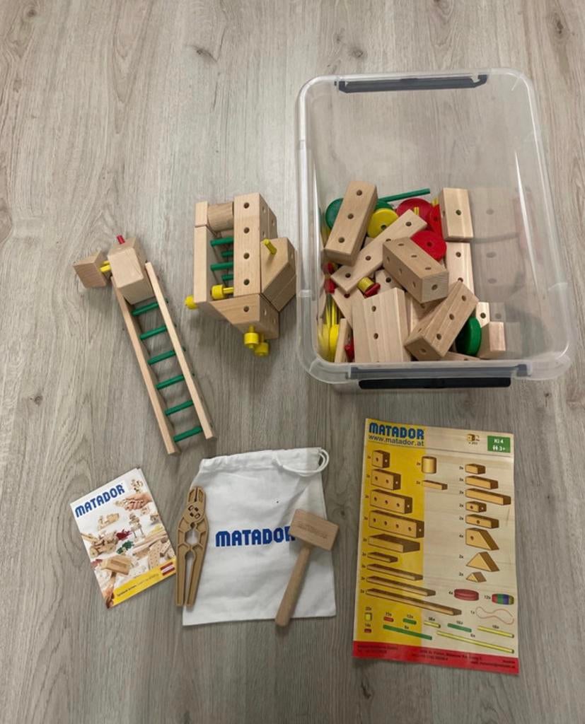 Matador houten bouwser Ki4, Ophalen of Verzenden, Zo goed als nieuw