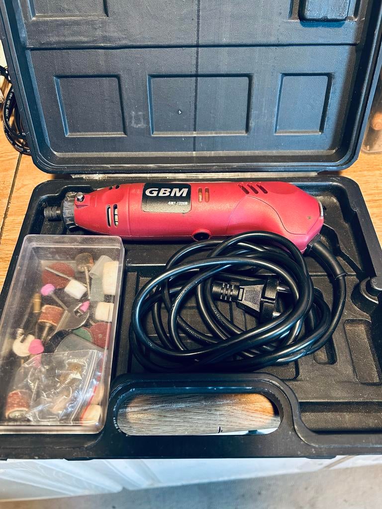 Dremel met accessoires in koffer, Ophalen of Verzenden, Gebruikt