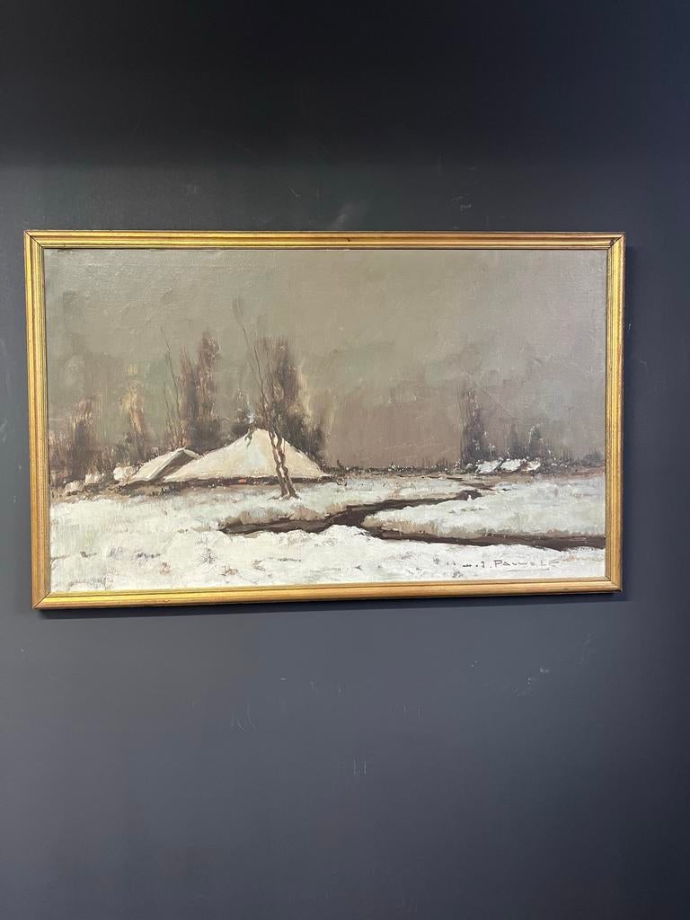 Winterlandschap van Pauwels, Antiek en Kunst, Ophalen of Verzenden