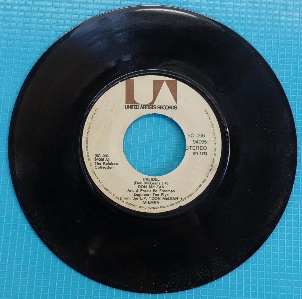 don mclean - dreidel, Gebruikt, Overige genres, 7 inch, Single