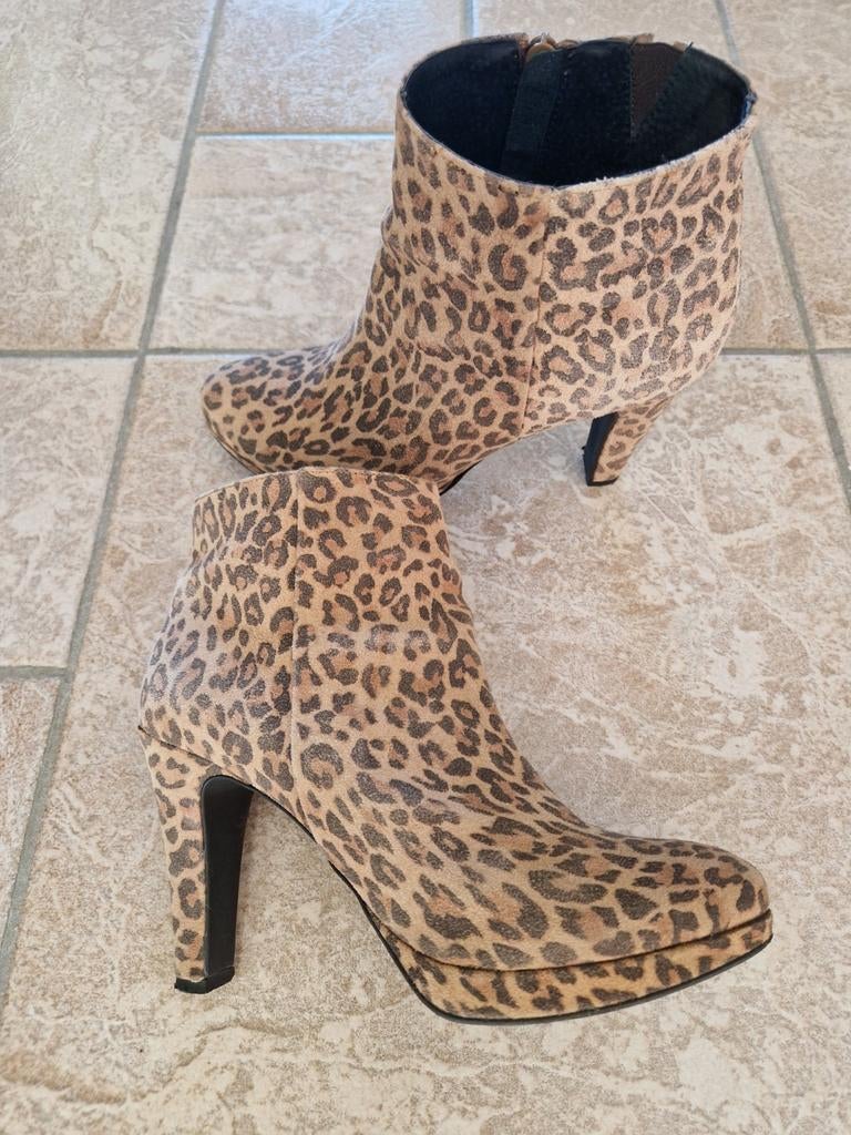 Ann Rocks Luipaard Enkellaarsjes - Maat 41, Kleding | Dames, Schoenen, Ann Rocks, Bruin, Lage of Enkellaarzen, Ophalen of Verzenden