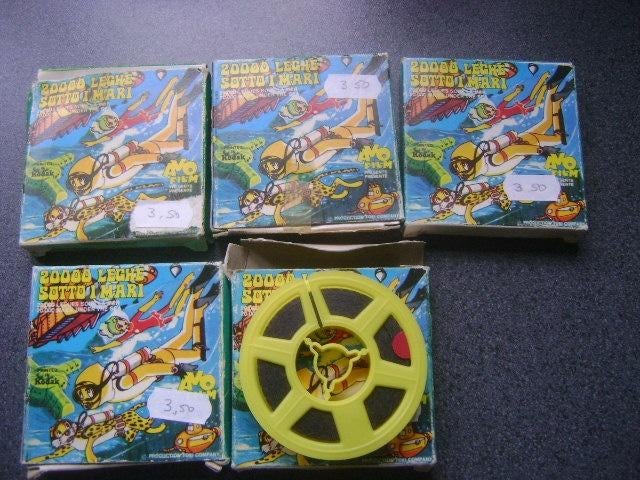 5x avo film  - 2000 leghe  sotto i mari, Ophalen of Verzenden