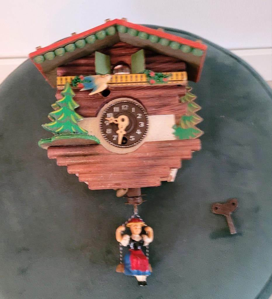 Antieke Koekoeksklok - Schwarzwalder, Ophalen of Verzenden