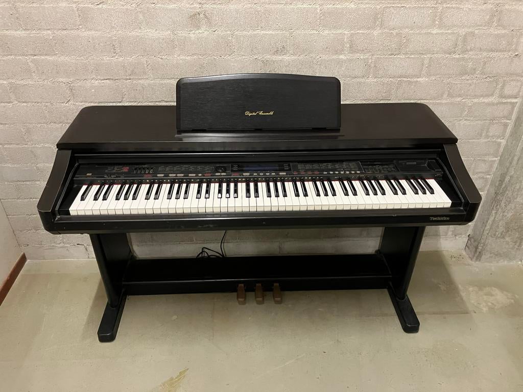 Technics PR305 PCM Digital Ensemble Piano, Ophalen, Gebruikt, Zwart, Digitaal