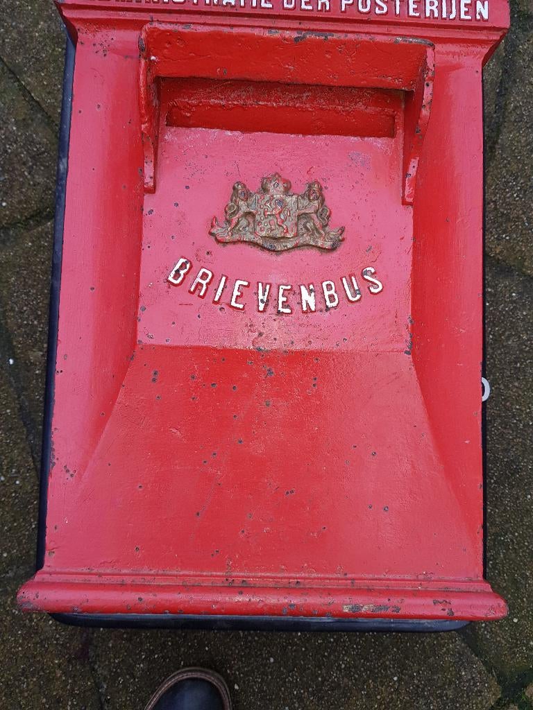 brievenbus, Ophalen, Gebruikt, IJzer