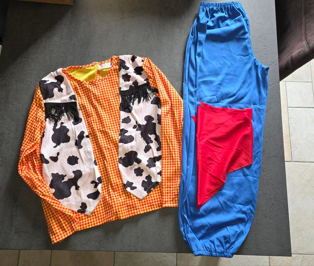 Cowboypak carnaval 7 tot 10 jaat, Ophalen, Nieuw, Jongen of Meisje