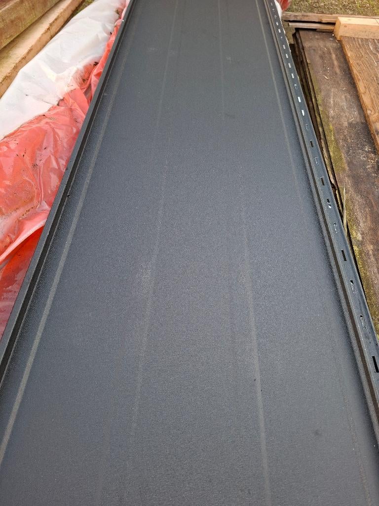 Felsplaten met nokstukken NIEUW, Zwart, Nieuw, 15 m² of meer, Metaal