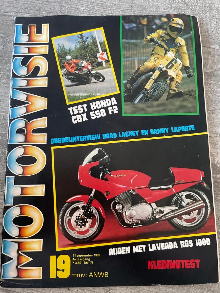 Motorvisie 1982 No. 19 - Honda CBX 550 F2 Test, Boeken, Ophalen, Gelezen