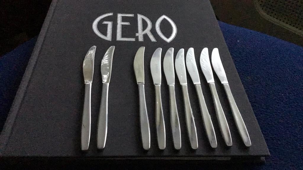 Gero Zilmeta 515 fruitmesjes 9 x, Ophalen of Verzenden, Zo goed als nieuw, Rvs of Chroom